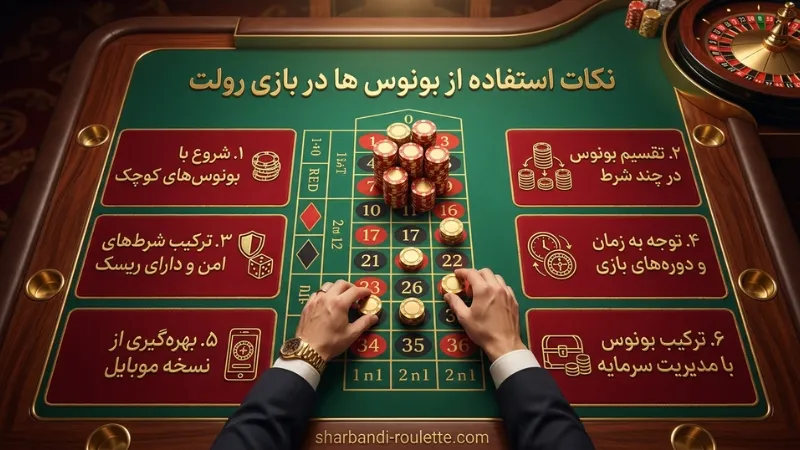 نکات استفاده از بونوس ها در بازی رولت